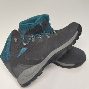 Columbia Gray and Teal Waterproof Hiking Boots